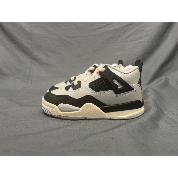 Nike Toddlers Jordan 4 Retro (TD) Sneakers Silver Black Size 9 NEW NO BOX! - Picture 4 of 9